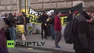 LIVE: Demonstration against Academics Ball in Vienna
