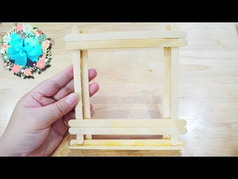 Tự Làm Khung Ảnh Bằng Que Gỗ Khéo Tay Hay Làm l Amy Channel