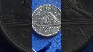 1987 Canadian 5 Cents Queen Elizabeth Ii