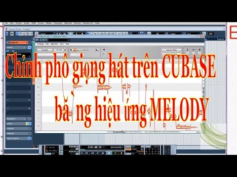 Chỉnh phô giọng hát trên CUBASE bằng hiệu ứng MELODY #thuammixnhac