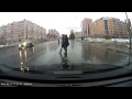 Pedestrians Almost Hit By Cars