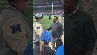 Taylor Lautner, Barry Sanders And More Celebrities At Detroit Lions, Minnesota Vikings Game