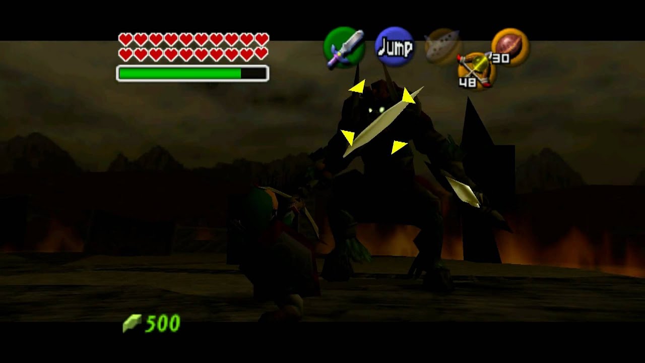 Kill Ganon in 76 Seconds Speed Run in The Legend of Zelda Ocarina of Time True Widescreen YouTube