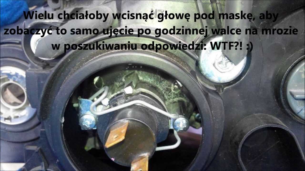 Mazda 3 BK wymiana żarówek mijania pozycyjna