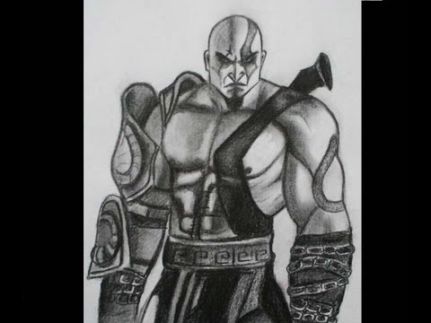 How to draw Kratos - God of War 3 - YouTube