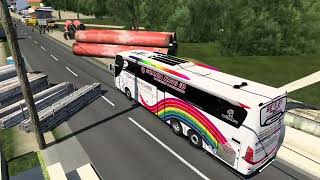 Scania K410 Ib Jetbus 3 Shd - Ets2 Driver Without Experience Realistic Steering Wheel Pov