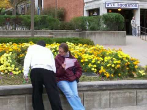 Evangelism on college campuses with open air preaching and gospel tracts Evangelism on college campuses with open air preaching and gospel tracts