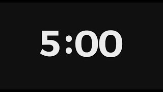 5 minute countdown timer