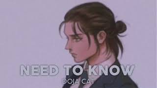 Need To Know - Doja Cat [slowed & reverb]