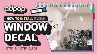 How To Install Window Decal Adpop Design Window Graphic Installation Guide