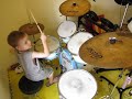 ACDC - Back in Black - Drum Cover - 5 Year Old Drummer