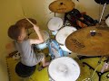 ACDC - Back in Black - Drum Cover - 5 Year Old Drummer