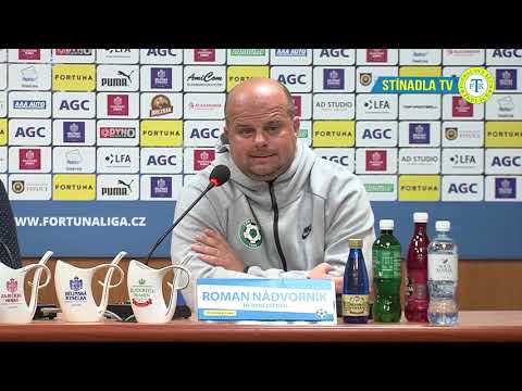 Tiskov konference hostujcho trenra po zpase Teplice - Pbram (27.4.2019)