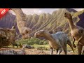 A Dinosaur Family Lived Happily But the end of the World forced them to Flee. in Hindi
