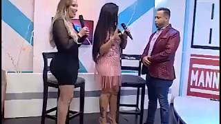Presentadora de TV dominicana le agarra el P3NE en vivo