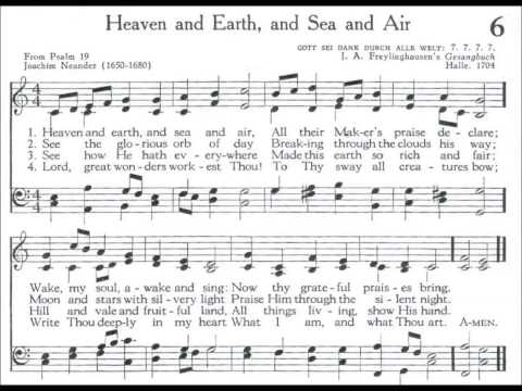 Heaven and Earth, And Sea and Air (Gott sie dank durch alle welt)