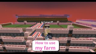 How To Use My Pink Petal Farm - Donut Smp