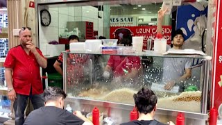 Eminönü pilavcı - İstanbul Sokak Lezzetleri / Popular Rice Pilaf With Chicken - 