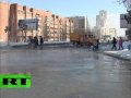 Water Mess! Burst pipe springs into action on Russian road