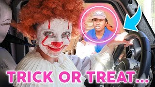 Drive Thru Trick-Or-Treat Challenge What Will We Get?