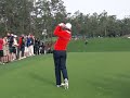 Masters 2014 Golf Rickie Fowler, Rory McIlroy, Adam Scott in Practice Rounds w slow motion swings