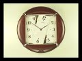 SEIKO QXM154BRH WOODEN MAGIC MOTION MUSICAL CLOCK