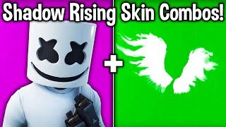 10 BEST "SHADOW RISING" SKIN + BACKBLING COMBOS! (Fortnite best combinations for each new skin)