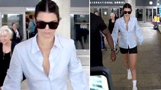 EXCLUSIVE - Kendall Jenner Returns From The Versace Show In Milan EXCLUSIVE - Kendall Jenner Returns From The Versace Show In Milan