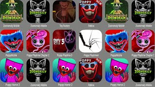 Zoonomaly Mobile,Poppy Playtime Chapter 3 Mobile,Poppy Playtime 4,Poppy Playtime 2,Poppy Horror 2