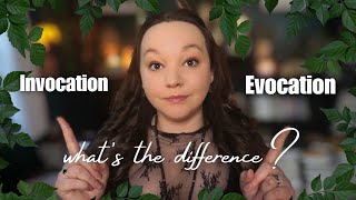 Évocation Vs. Invocation Série Occult 101