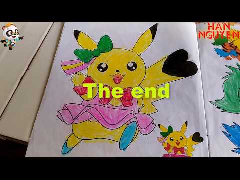 Bé tô màu Pokemon - Pikachu