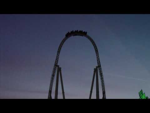 Stealth Thorpe Park. Stealth roller coaster at Thorpe Park UK, filmed in HD during Fright Nights, 0-80 in 2 seconds the fastest ride in the UK!