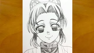 Anime Sketch How To Draw Shinobu Kocho From Demon Slayer Draw Anime Anime Drawing Shinobu
