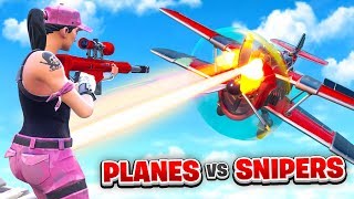 PLANES vs SNIPERS in Fortnite (Custom Mode)