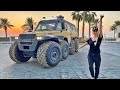 I drove this 8x8 monster truck on the Ocean!