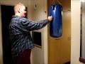 One Inch Punch on heavy bag