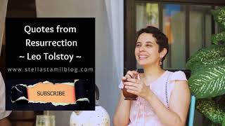 Leo Tolstoy | Quote from the novel Resurrection