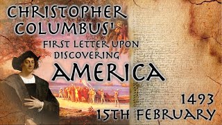Christopher Columbus First Letter After Discovery Of America 1493 Primary Source