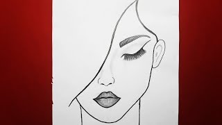 Güzel Kız Yüzü Nasıl Çizilir , How to Draw a Girl / M.A Çizim Karakalem Adım Adı