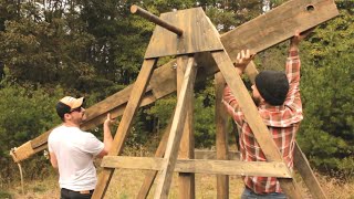 Our Trebuchet is in Pieces! | Refurbing the FITW Trebuchet Part 2 | Fort In The Woods
