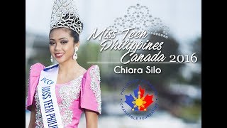 Miss Teen Philippines Canada 2016 - Chiara Silo