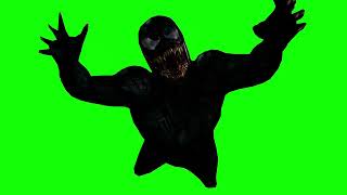 Venom jumps at spiderman for an attack green screen (spiderman 3)