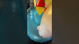 Beach Ball Sit To Pop On A Inflatable