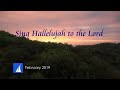 Sing Hallelujah to the Lord. In English song