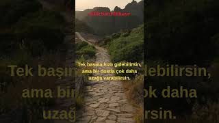Başarının Sırrı Tek Başına Hızlı, Dostla Uzun