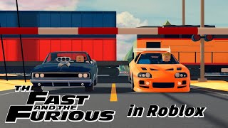 The Fast and the Furious - Brian vs Dom Final Race | Remade in Roblox Moon Anima