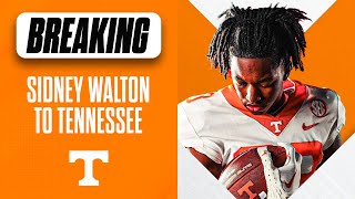 New Tennessee commit Sidney Walton details his commitment to Rocky Top I Tenness