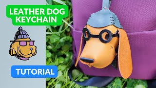 Leather Dog Pattern Pdf, Diy Dog Keychain Tutorial.