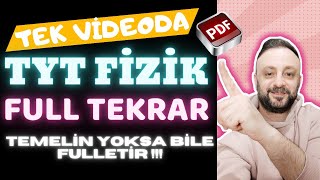 TYT FİZİK FULL TEKRAR 2024 | Temelin Yoksa Bile izle FULLERSİN!!