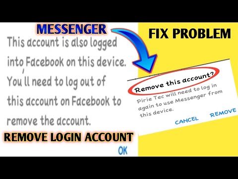 How to remove messenger login account 2022 // login How to remove messenger login account 2022 // login